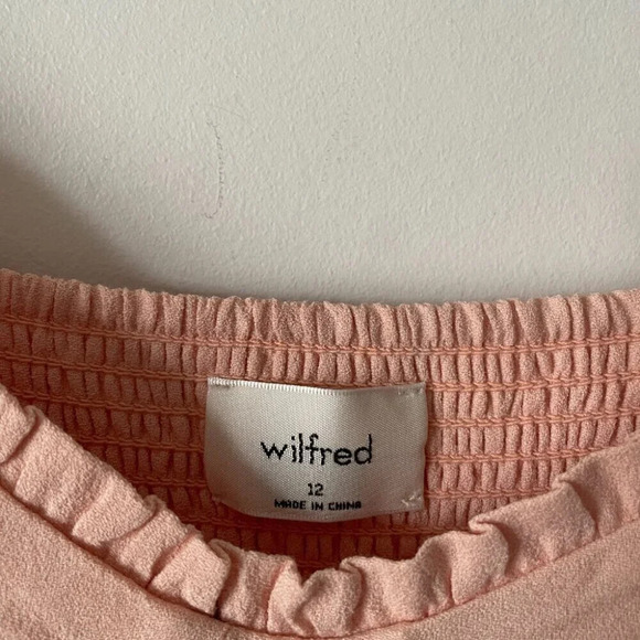 Aritzia Wilfred Sweetheart  Broadway Dress in Coral Blush Pink Size 12 - Picture 7 of 8